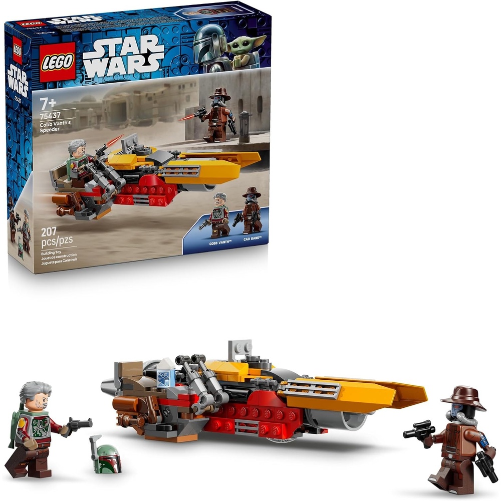 image:imageLEGO Star Wars Cobb Vanths Speeder Building Toy for Boys amp Girls  Pretend Play Space Vehicle for Kids amp Fans Ages 7  Gift for Birthdays  WCobb Vanth amp Cad Bane Minifigures  75437
