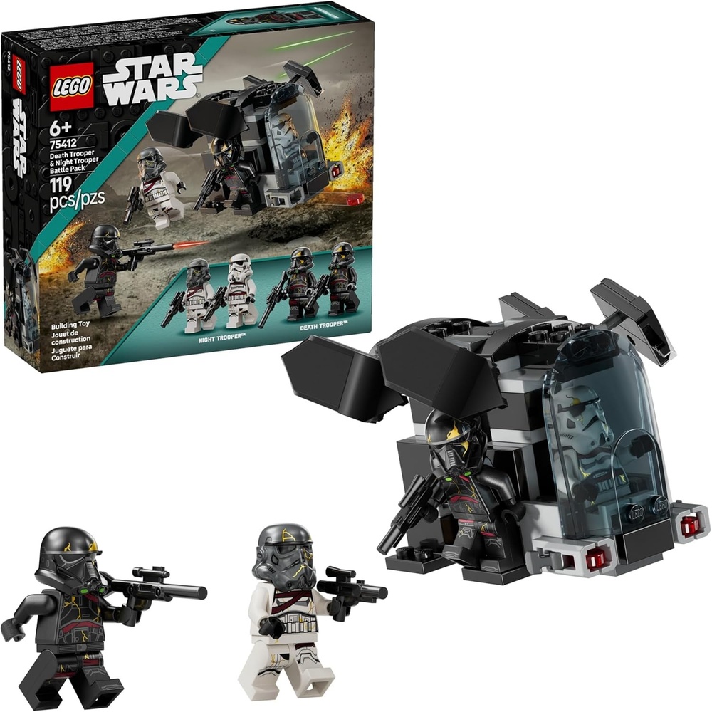 image:imageLEGO Star Wars Death Trooper amp Night Trooper Battle Pack Kids Toy Building Set for Pretend Play Ahsoka Series Model Kit for Boys and Girls Ages 6 Birthday Gift Idea for Movie Fans 75412