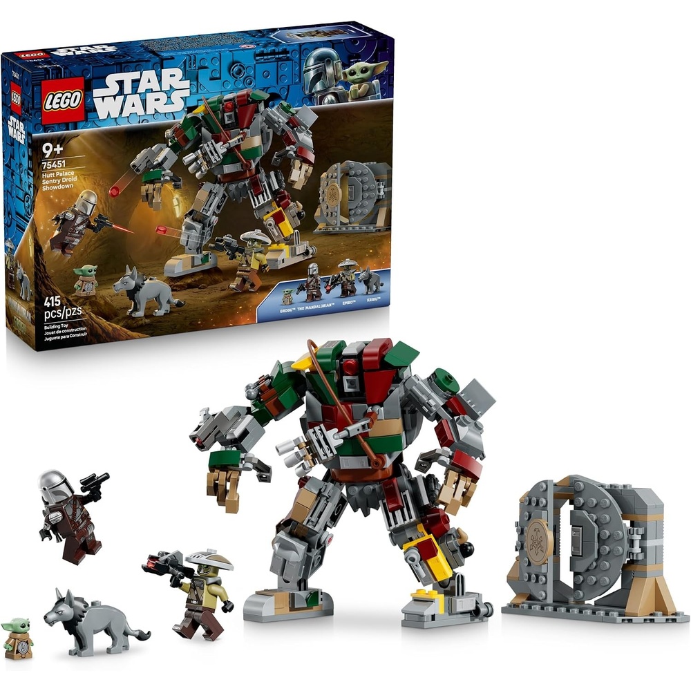 image:imageLEGO Star Wars Hutt Palace Sentry Droid Showdown 75451 Building Toy for Boys amp Girls Ages 9 Movie Playset 2 Minifigures amp Grogu Figure 415 pieces Gift for Birthdays