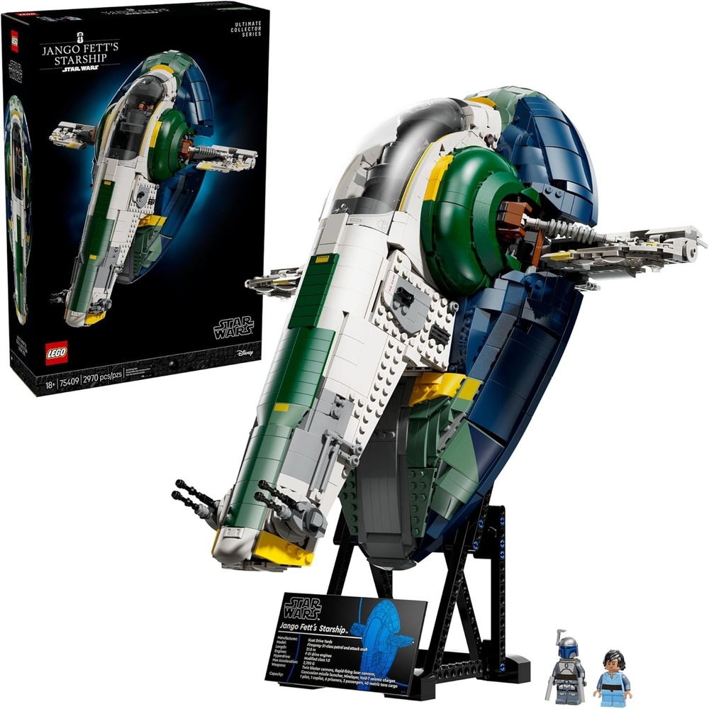 image:imageLEGO Star Wars Jango Fetts FiresprayClass Starship Building Set for Adults Attack of The Clones Collectible Model Kit and Room Decor DIY Gift Idea for Men Women amp Any Fans Ages 18 75409