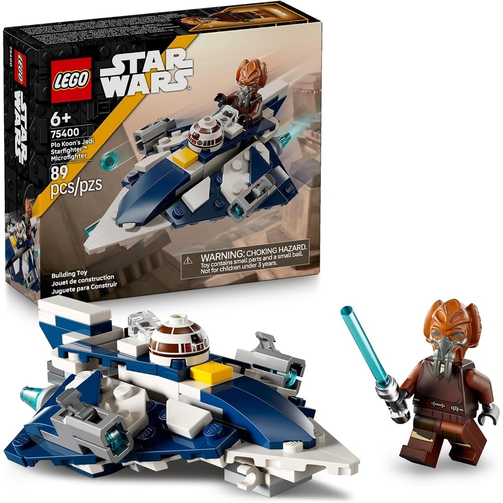 image:imageLEGO Star Wars Plo Koons Jedi Starfighter Microfighter Kids Toy Building Toy for Pretend Play Clone Wars Playset and Room Decor for Boys and Girls Ages 6 Birthday Gift Idea 75400