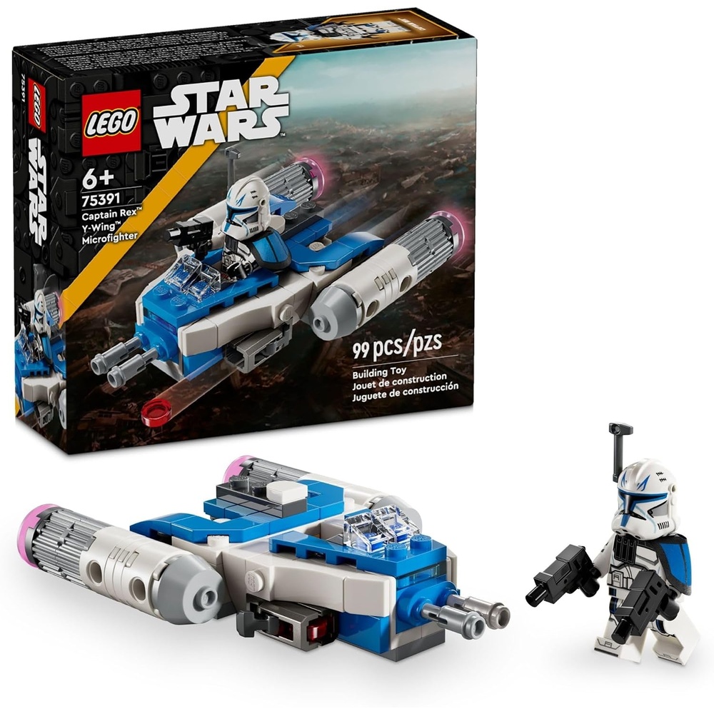 image:imageLEGO Star Wars The Clone Wars Captain Rex YWing Microfighter Building Set Collectible Star Wars YWing Toy for Kids with Captain Rex Minifigure Gift for Boys amp Girls Ages 6 and Up 75391