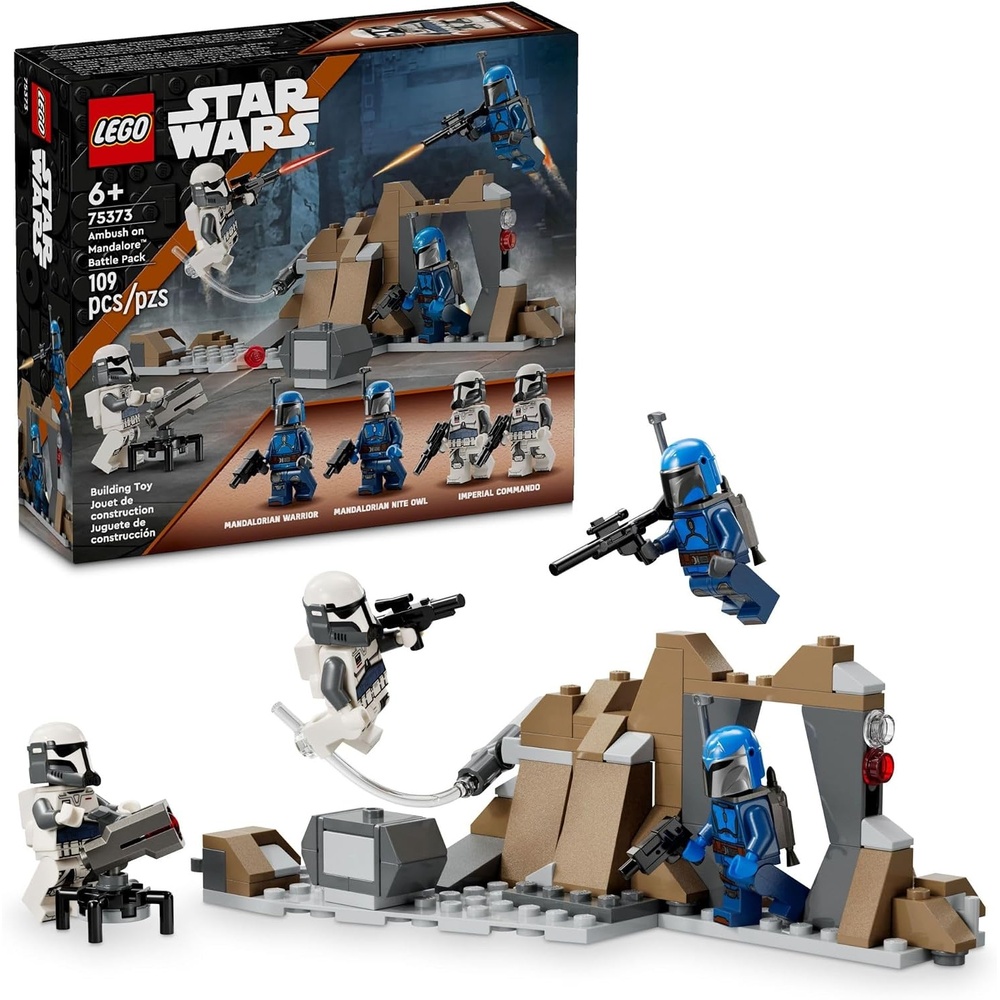 image:imageLEGO Star Wars The Mandalorian Ambush on Mandalore Battle Pack Building Toy with 4 Star Wars Minifigures Collectible Brick Built Playset Star Wars Gift Idea for Boys and Girls Ages 6 and Up 75373