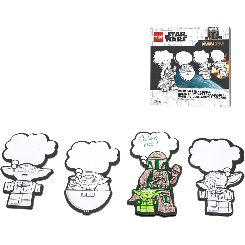 image:imageLEGO Star Wars The Mandalorian Coloring Sticky Notes Grogu 53480