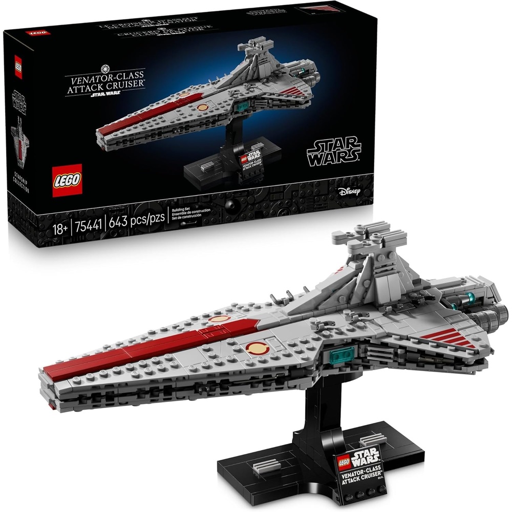 image:imageLEGO Star Wars VenatorClass Attack Cruiser Building Set for Adults Men amp Women Ages 18 Movie Collectible amp Room Decor for Office Bedroom or Book Shelf Gift Idea for Birthdays 75441
