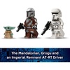 LEGO Star Wars AT-RT Attack – Building Toy for Boys & Girls, Ages 7+ – with The Mandalorian & Grogu Minifigures – Playset for Kids – Gift for Birthdays – 75444