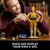 LEGO Star Wars C-3PO Buildable Droid Figure, Build and Display Model with C-3PO Minifigure, Star Wars Collectible for Home or Office Décor, Nostalgic Gift Idea for Adults, Fans or Collectors, 75398