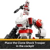 LEGO Star Wars Clone Shock Trooper Mech Building Toy for Boys & Girls – Poseable Star Wars Figure W/Pretend Play Blaster & Stud Shooter for Kids & Fans, Ages 6+ – Gift Idea for Birthdays – 75448