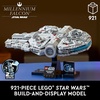 LEGO Star Wars Millennium Falcon 25th Anniversary Collectible – DIY Building Set for Adults, Men & Women, Ages 18+ – A New Hope Model with Display Stand – Star Wars Gift – 75375 | Lego Star Wars Lego 921 Pieces – Millennium Falcon A New Hope #75375