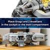 LEGO Star Wars: The Mandalorian and Grogu Anzellan Starship Building Toy – Build and Display Set for Boys & Girls, Ages 9+ – Star Wars Gifts for Kids – W/Grogu & 2 Anzellan Figures – 75445