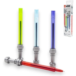 IQ LEGO Star Wars Lightsaber Gel Pen Set – Gel Pens (52875A) | 4-Pack Collectible Pens