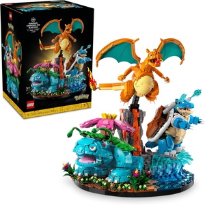 LEGO Pokémon Venusaur, Charizard and Blastoise – Building Set for Adults, Ages 18+ – Collectible Pokémon Figures – Gift Idea for Men & Women – 72153