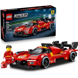 LEGO Speed Champions Ferrari 499P 77261 | Building Toy for Boys & Girls, Ages 9+, Detailed Toy Car for Kids, Play or Display Model, 329 pieces, Gift for Birthdays