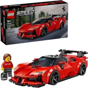 LEGO Speed Champions Ferrari SF90 XX Stradale Sports Car Building Toy for Kids – Building Set W/Ferarri Driver Minifigure for Boys & Girls, Ages 9+ – Gift Idea for Birthdays – 77254