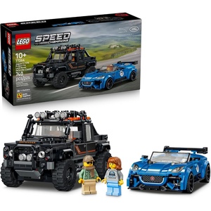 LEGO Speed Champions Jaguar Project 7 & Land Rover Defender 77264 | Building Toy for Boys & Girls, Ages 10+, Detailed Toy Cars for Kids, Play or Display Model, 740 pieces, Gift for Birthdays