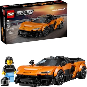 LEGO Speed Champions McLaren W1 Race Car Toy for Boys & Girls, Ages 9+ – Building Set for Pretend Play & Display w/1 Driver Minifigure – Gift Idea for Kids & Supercar Fans – 77257
