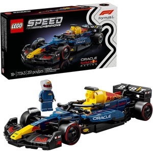 LEGO Speed Champions Oracle Red Bull Racing RB20 F1 Race Car Model Kits – Building Set for Adults, Ages 18+ with Realistic Features – Red Bull F1 DIY Crafts for Display – Gift Idea for Fans – 77243