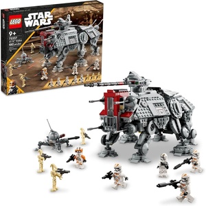 LEGO Star Wars AT-TE Walker – Poseable Building Toy – Revenge of the Sith Set – Gift for Kids w/ 3 212th Clone Troopers, Dwarf Spider & Battle Droid Figures – 75337