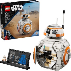 LEGO Star Wars BB-8 Astromech Droid Building Toy for Boys & Girls – Play & Display Building Kit W/Spinning Head Action & Burner Arm for Kids & Fans, Ages 10+ – Gift Idea for Birthdays – 75452