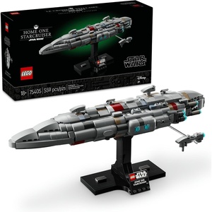 LEGO Star Wars Home One Starcruiser Building Set for Adults – Star Wars Collectibles Set with Display Stand – Building Kit with 559 Pieces – 75405