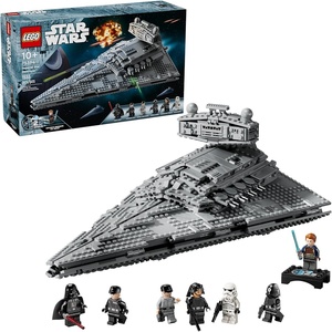 LEGO Star Wars Imperial Star Destroyer Building Toy – Build & Display Set for Boys & Girls, Ages 10+ – Gift for Birthdays – Star Wars Darth Vader & 6 Minifigure Toys – 75394
