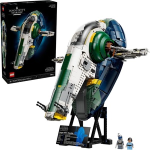 LEGO Star Wars Jango Fett’s Firespray-Class Starship Building Set for Adults – Attack of The Clones Collectible Model Kit and Room Decor – DIY Gift Idea for Men, Women, & Any Fans, Ages 18+ – 75409
