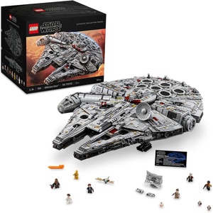 LEGO Star Wars Millennium Falcon – Building Set for Adults, Ages 16+ – Gift for Birthday – Movie Collectible Model Kit – Display in Home or Office – 75192