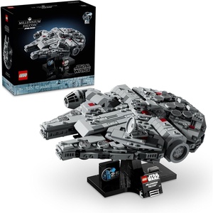 LEGO Star Wars Millennium Falcon 25th Anniversary Collectible – DIY Building Set for Adults, Men & Women, Ages 18+ – A New Hope Model with Display Stand – Star Wars Gift – 75375 | Lego Star Wars Lego 921 Pieces – Millennium Falcon A New Hope #75375