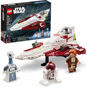 LEGO Star Wars OBI-Wan Kenobi’s Jedi Starfighter 75333 Building Toy Set – Features Minifigures, Lightsaber, Clone Starship from Attack of the Clones, Great Gift for Kids, Boys, and Girls Ages 7+