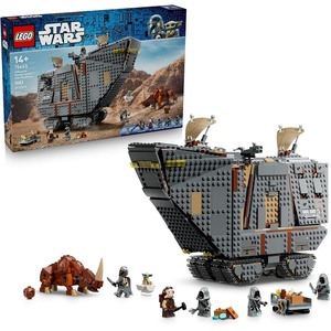 LEGO Star Wars Offworld Sandcrawler and Mudhorn 75453 | Building Toy for Boys & Girls, Ages 14+, Movie Playset, 5 Minifigures & Grogu Figure, 1,683 pieces, Gift for Birthdays
