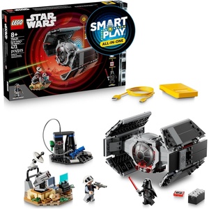 LEGO Star Wars SMART Play: Darth Vader’s TIE Fighter Interactive Building Toy – All-in-One Set – Reacts to How You Move and Play with a SMART Brick – Gift for Boys, Girls and Kids Ages 8+ – 75421