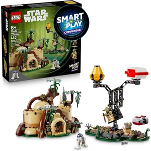 LEGO Star Wars SMART Play: Yoda’s Hut and Jedi Training – Building Toy for Role Play – Compatible Set with 2 SMART Tags and 2 Minifigures – Gift for Boys, Girls and Kids Ages 8+ – 75422