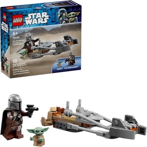 LEGO Star Wars The Mandalorian & Grogu’s Speeder Bike Building Toy for Boys & Girls – Pretend Play Space Vehicle W/2 Star Wars Character Figures for Kids, Ages 6+ – Gift Idea for Birthdays – 75436