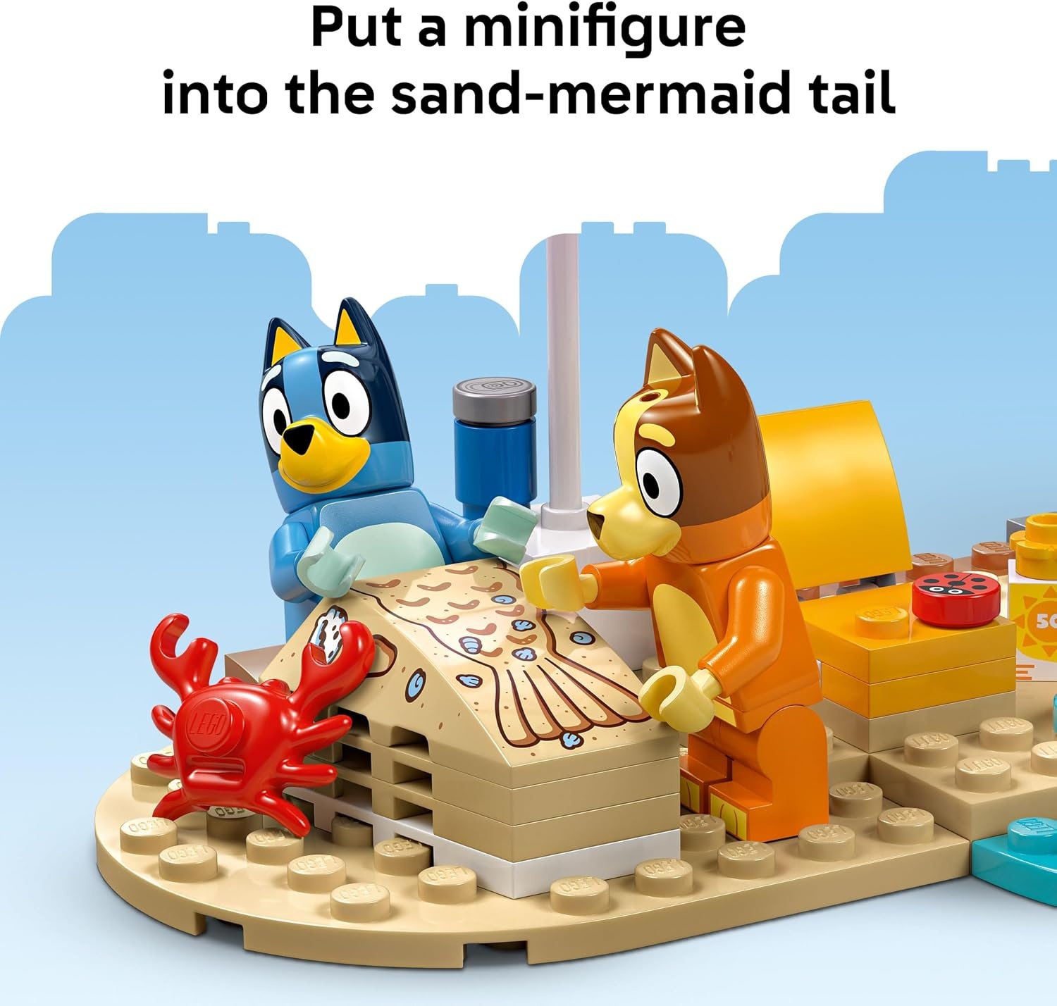 image:imageLEGO Bluey Blueys Beach amp Family Car Trip Toddler Learning Toy for Kids 4 Includes Bluey Bingo and Mum Minifigures Birthday Gift for Boys and Girls Ages 4 11202