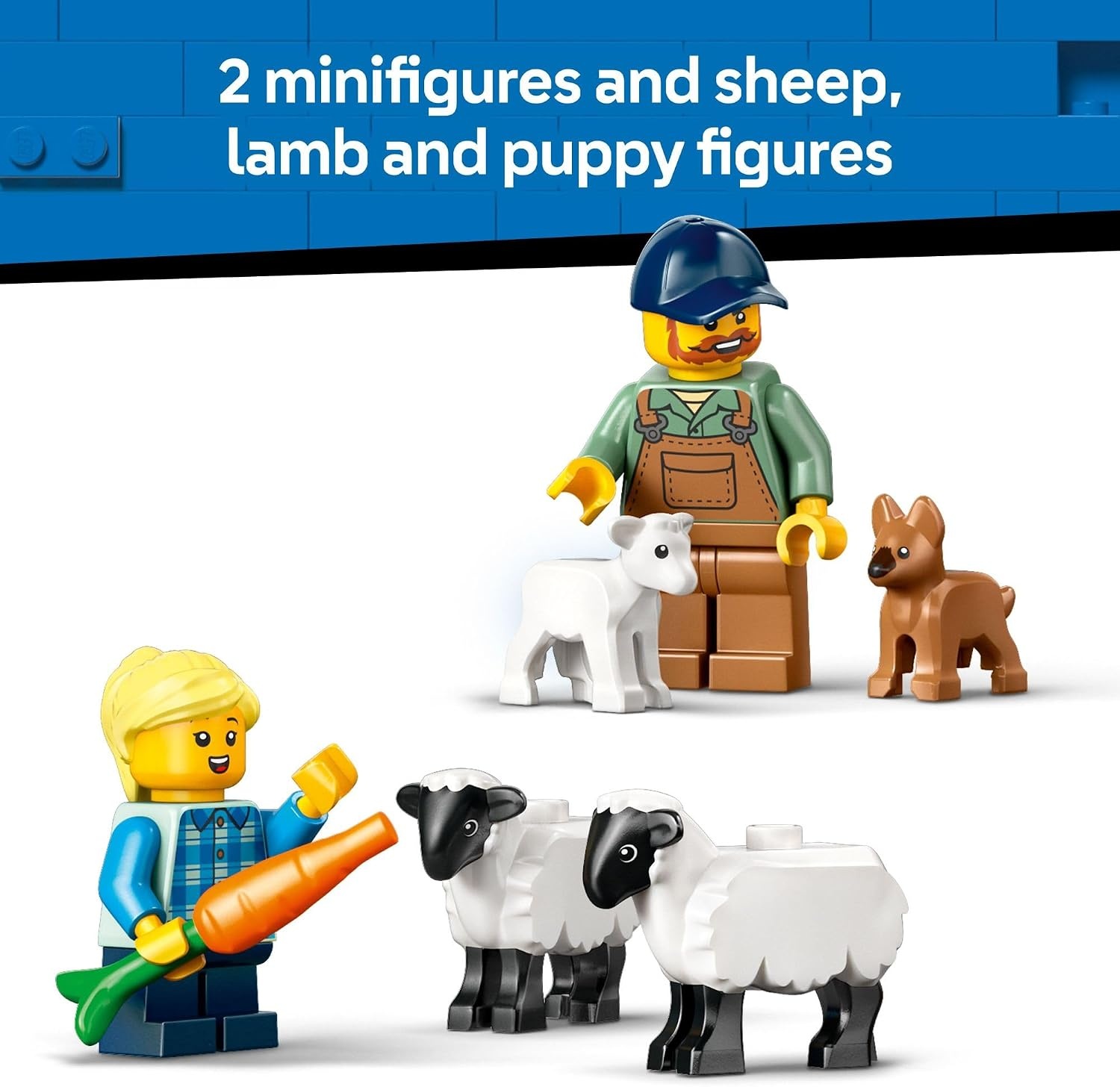image:imageLEGO City Red Farm Tractor with Trailer amp Sheep Toddler Learning Toy Farm Toy with Tractor and Animal Figurines Preschool Toy for Boys and Girls Ages 4 Gift for Birthdays and Holidays 60461