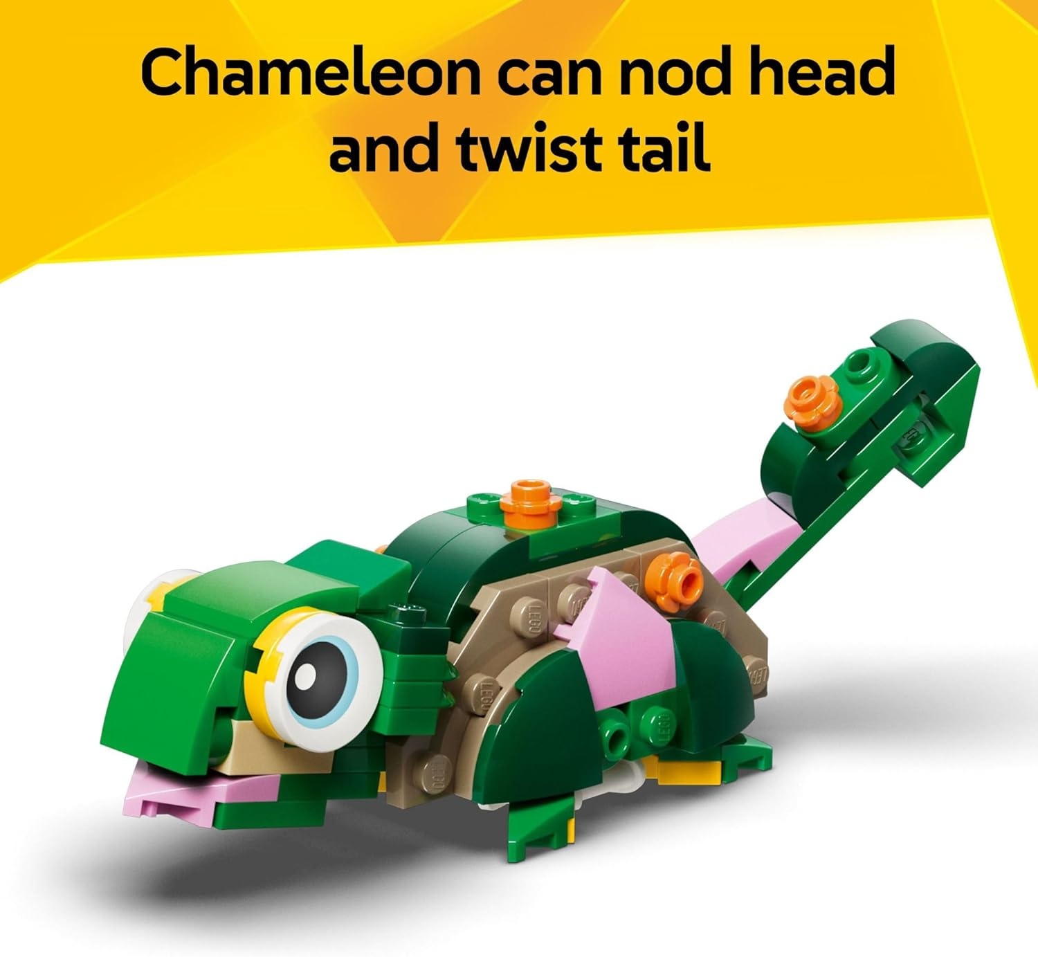 image:imageLEGO Creator 3 in 1 Turtle with a Water Lily Flower Building Toy for Girls amp Boys Kids Build a Chameleon Frog or Turtle Toy Figure Gift Idea for Animal Lovers Ages 7 31377