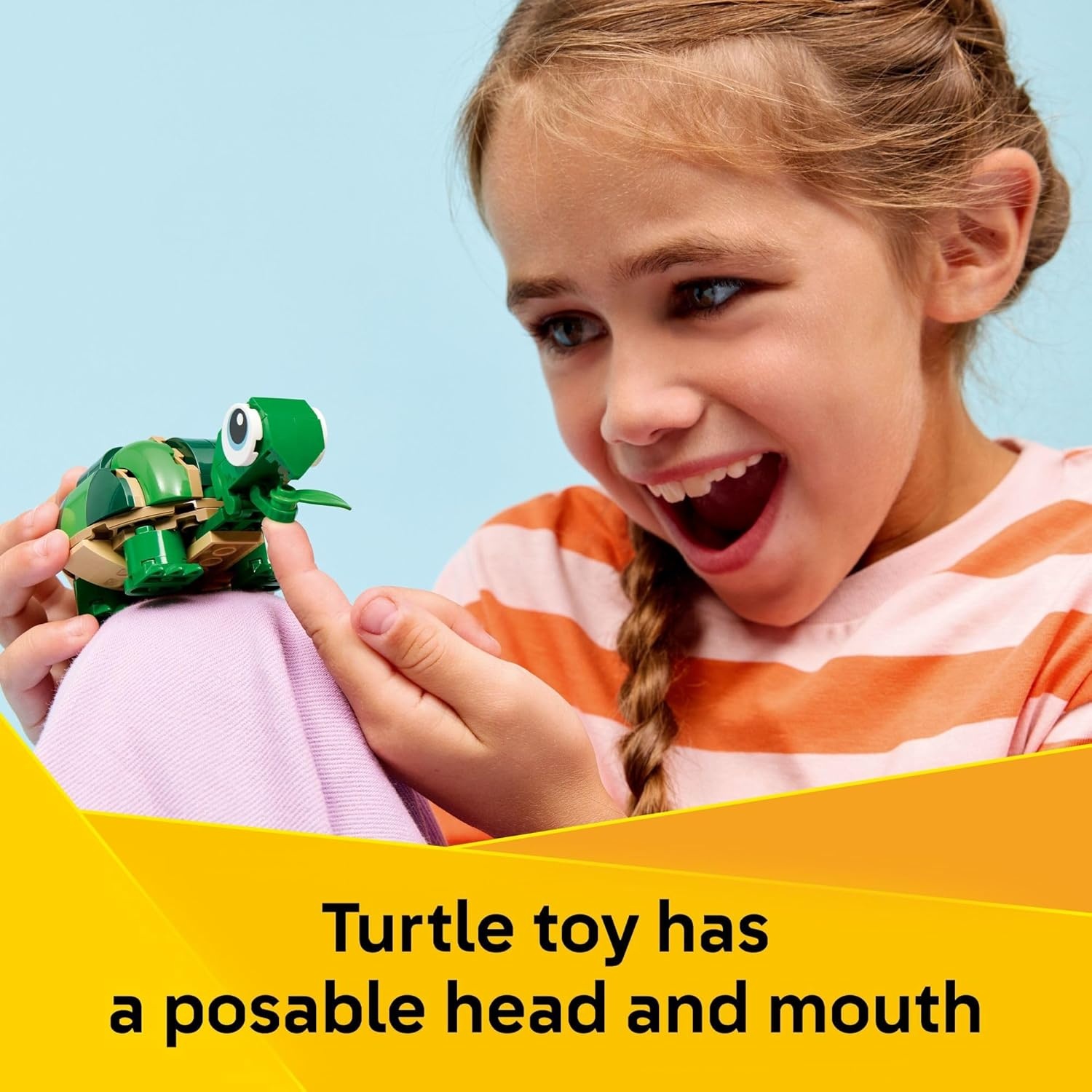 image:imageLEGO Creator 3 in 1 Turtle with a Water Lily Flower Building Toy for Girls amp Boys Kids Build a Chameleon Frog or Turtle Toy Figure Gift Idea for Animal Lovers Ages 7 31377
