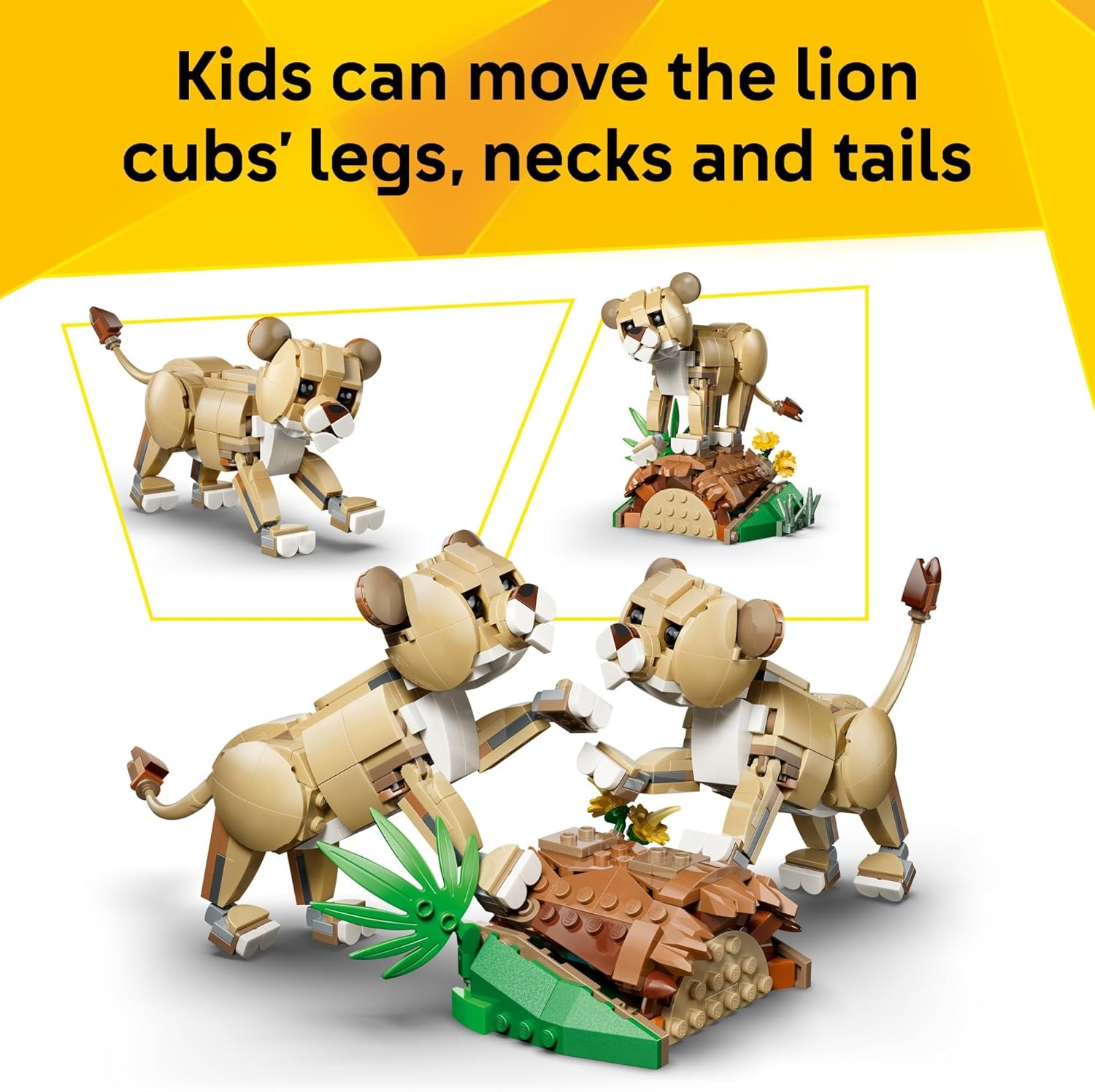 image:imageLEGO Creator 3 in 1 Wild Animals Majestic Lion Building Toy for Boys amp Girls Ages 9 Kids Bedroom or Desk Decor Lion Toy with 3 Building Options Gift for Birthdays 31386