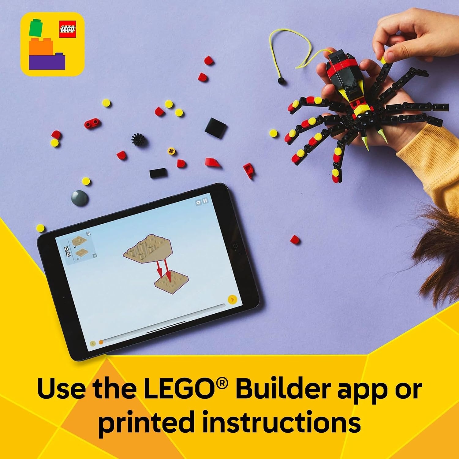 image:imageLEGO Creator 3 in 1 Wild Animals Surprising Spider Toy Building Toy with 3 Build Options Spider Scorpion or Snake Animal Figures for Kids Boys amp Girls Ages 7 Gift Idea for Birthday 31159