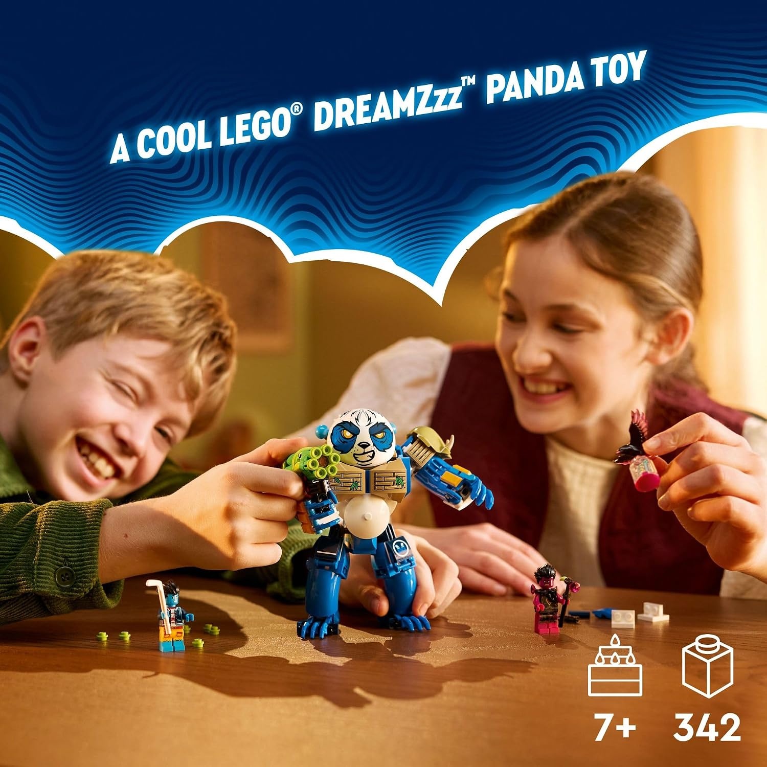 image:imageLEGO DREAMZzz Logan The Mighty Panda Animal Toy with 2 Minifigures Included Rebuildable Animal Playset Creative Gift for Kids Ages 7 and up 71480