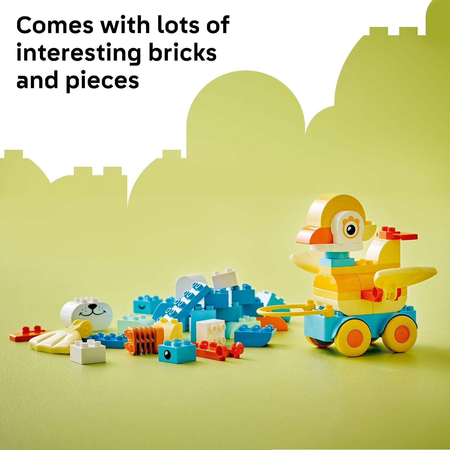 image:imageLEGO DUPLO Town 3 in 1 Animals on Wheels Building Toy Learning Play Set for Toddler Boys amp Girls Ages 2 Animal Building Blocks for Sensory Skills Practice Pretend Play Gift Idea 10448