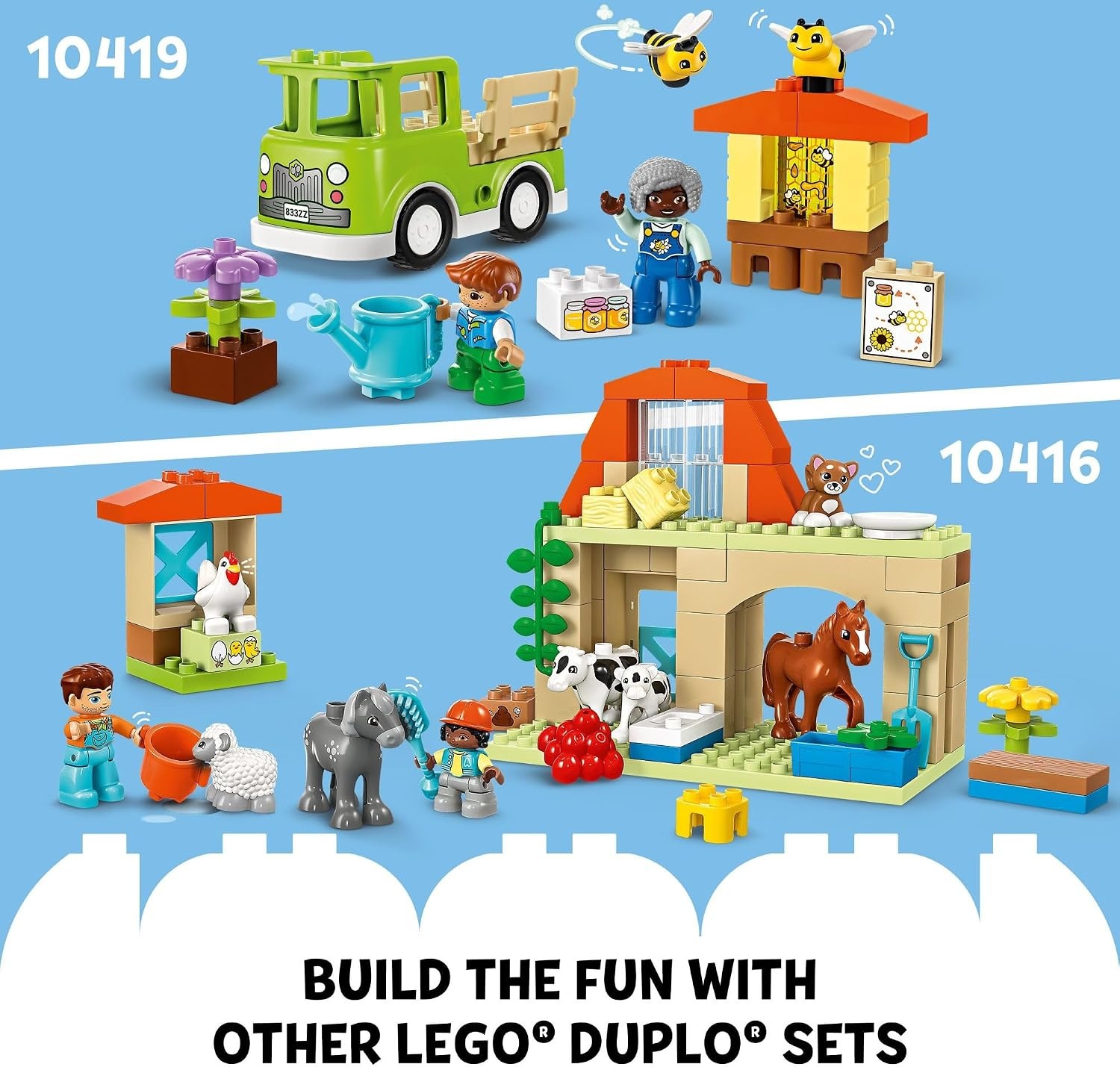 image:imageLEGO DUPLO Town Caring for Bees amp Beehives Preschool Kids Learning Toy 2 Figures and a Drivable Truck STEM Toy BuildandRebuild Educational Set for Toddlers Ages 2 Years Old and Up 10419