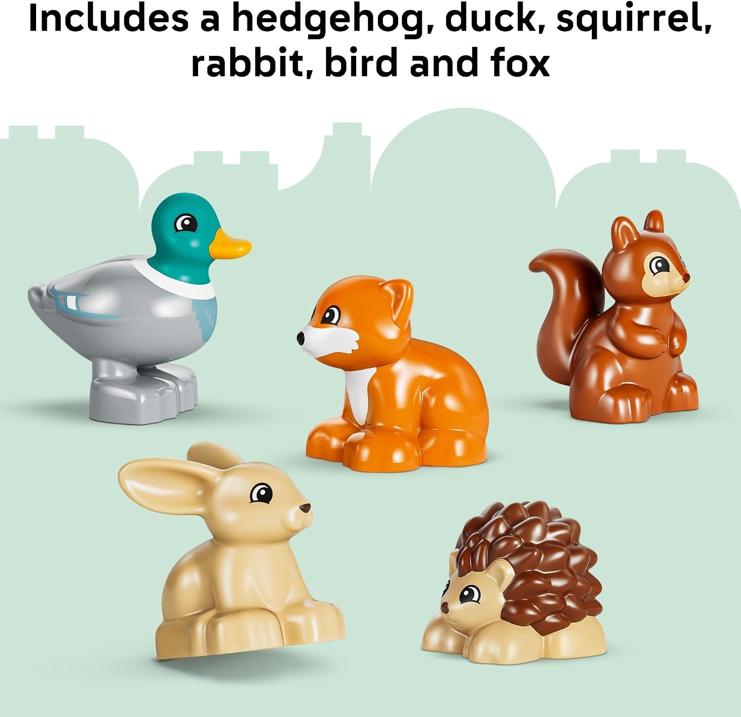 image:imageLEGO DUPLO Town Discovery Forest with Wild Animals 10480 Preschool Building Toys for Toddlers Ages 3 Sturdy Build for Pretend Play Fine Motor Skills 131 pieces Gift Idea