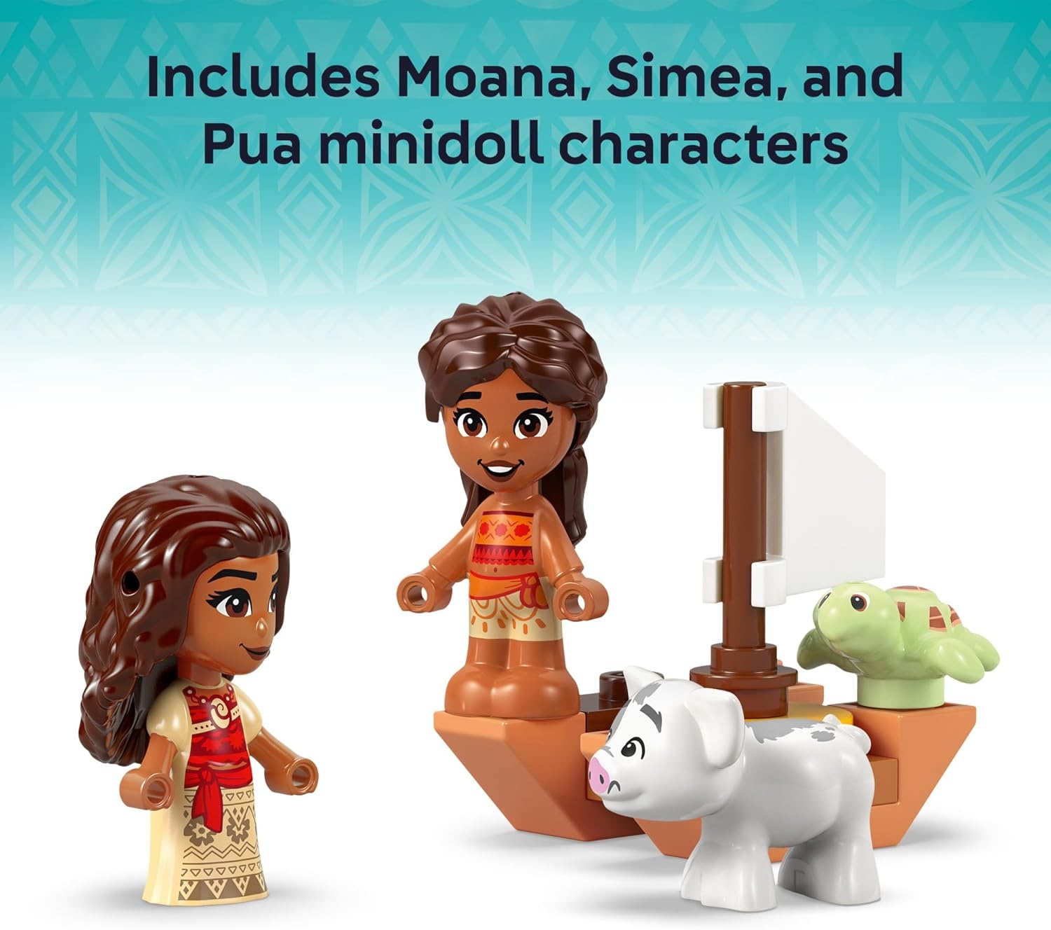image:imageLEGO Disney Moanas Island Fun Building Toy Playset Princess Moana Toy for Kids Girls and Boys Ages 5 with 2 Disney MicroDolls and Pua Animal Figure Gift Idea for Birthdays 43260