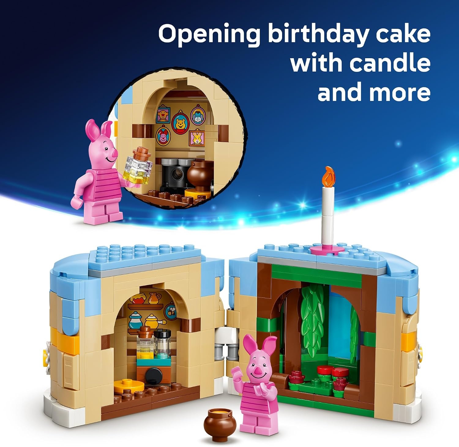 image:imageLEGO Disney Piglets Birthday Fun Building Toy Winnie The Pooh Toy for Girls amp Boys Ages 9 Gift for Birthdays Kids Room Decor 43305