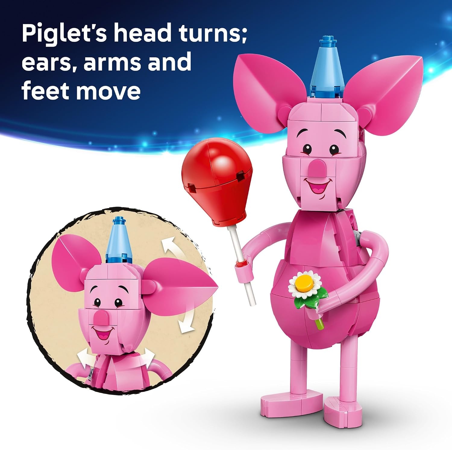 image:imageLEGO Disney Piglets Birthday Fun Building Toy Winnie The Pooh Toy for Girls amp Boys Ages 9 Gift for Birthdays Kids Room Decor 43305