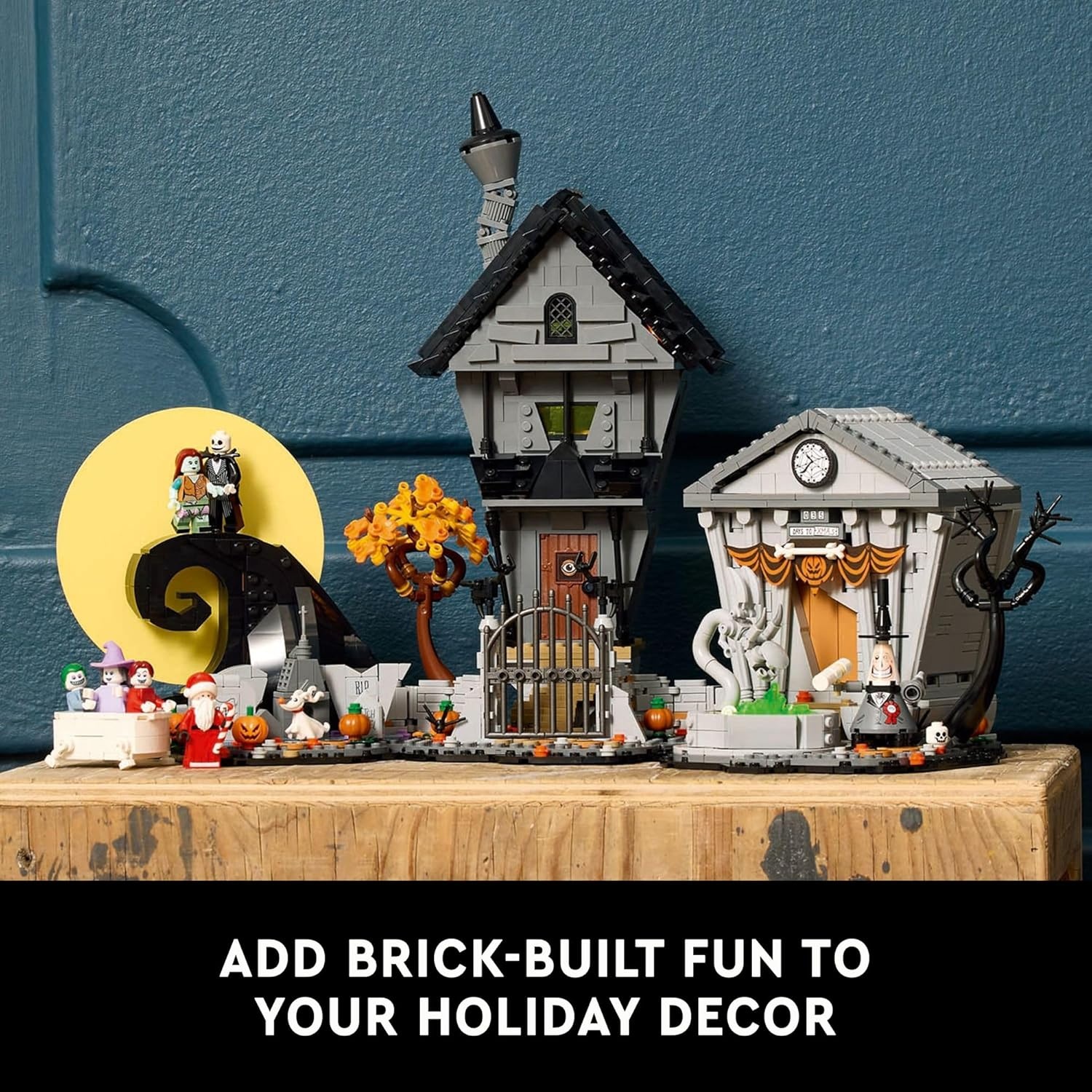 image:imageLEGO Disney Tim Burtons The Nightmare Before Christmas Decor Building Set for Adults for Display Ages 18 Collectible DIY Craft for Fans of Iconic Movie with Minifigures Included 21351