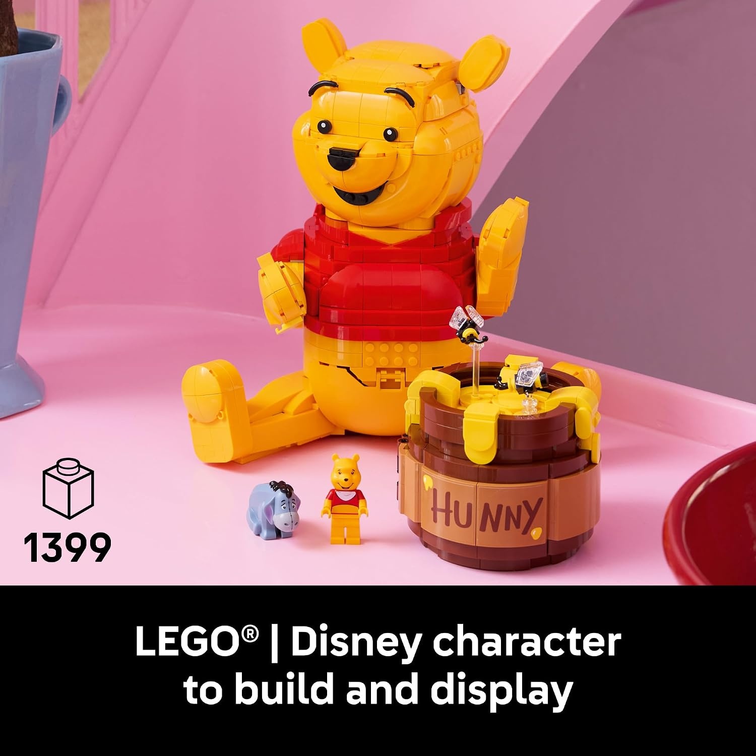 image:imageLEGO Disney Winnie The Pooh Building Set Home Office or Book Shelf Decor for Adult Fans Ages 18 WEeyore Figure Collectible Disney Gift 43300