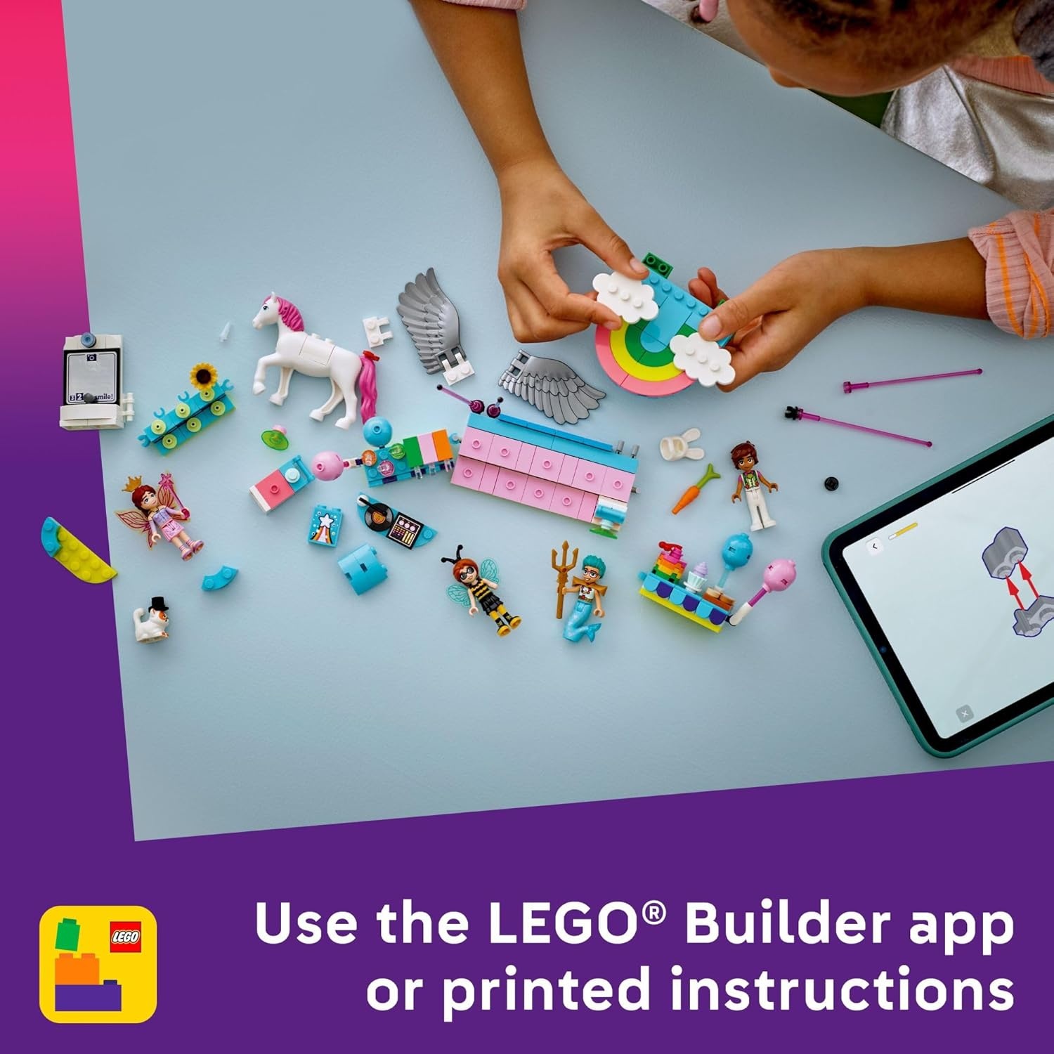 image:imageLEGO Friends Costume Party with Unicorn amp Fairy Pretend Play Building Toy Interactive Storytelling Playset with Cat and Unicorn Toys Creative Birthday Gift Idea for Girls amp Boys 6 42661