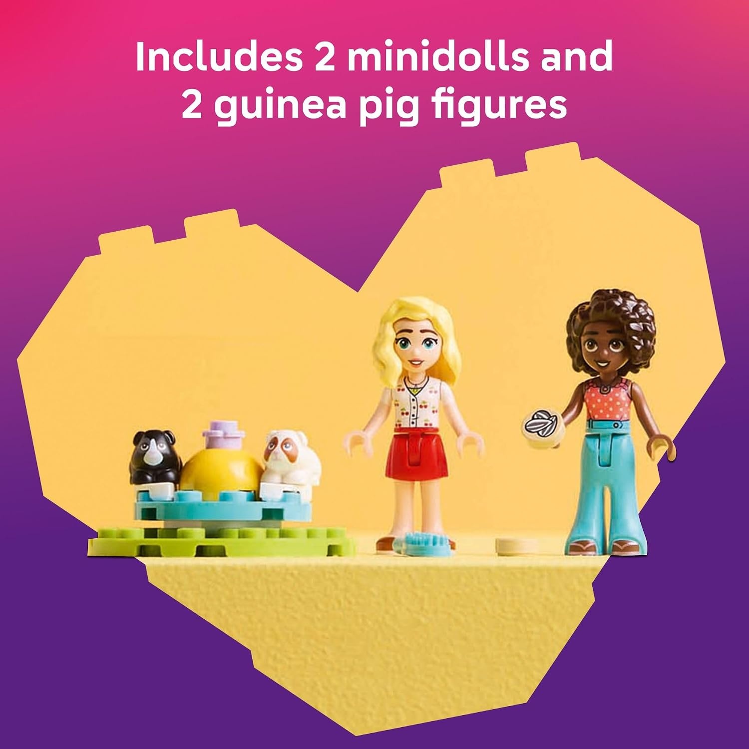 image:imageLEGO Friends Guinea Pig Playground Building Toy Pretend Play Set for Kids Girls and Boys Ages 5 with 2 Minidolls and 2 Animal Toys Gift Idea for Birthdays 42640